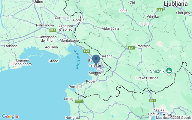 Kaart met locatie De stad Triëst